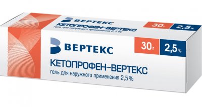 Купить кетопрофен-вертекс, гель для наружного применения 2,5%, 30г в Дзержинске