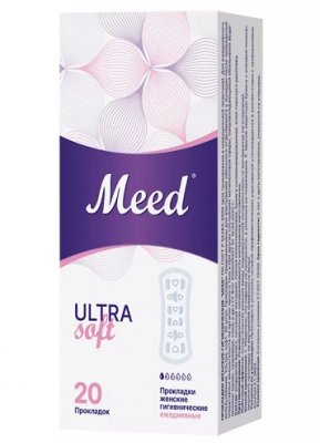 Купить meed ultra soft (мид) прокладки ежедневные ультратонкие, 20 шт в Дзержинске