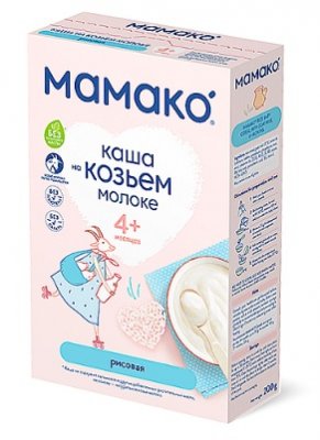 Купить мамако каша рисовая на козьем молоке с 4 месяцев, 200г в Дзержинске