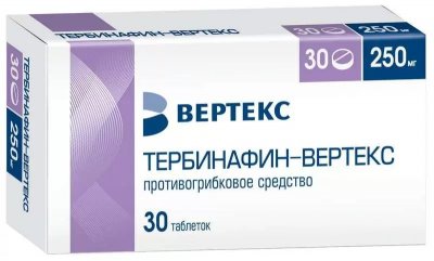 Купить тербинафин-вертекс, таблетки 250мг, 30 шт в Дзержинске