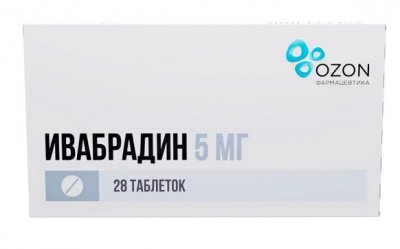 Купить ивабрадин, таблетки, покрытеы пленочной оболочкой, 5мг, 28 шт в Дзержинске