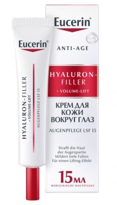 Купить эуцерин (eucerin hyaluron-filler+volume-lift (эуцерин) крем для кожи вокруг глаз 15 мл в Дзержинске