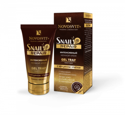 Купить novosvit (новосвит) snail repair крем для лица ночной интенсивный с муцином улитки, 50мл в Дзержинске