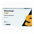 Купить монтелар, таблетки жевательные 5мг, 28 шт в Дзержинске