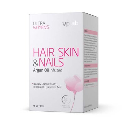 Купить vplab ultra women's витаминно-минеральный комплекс для улучшения состояния волос, ногтей и кожи у женщин, мягкие капсулы 90 шт бад в Дзержинске