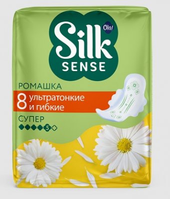 Купить ola! (ола) прокладки silk sens ultra deo супер ромашка, 8 шт в Дзержинске