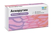 Купить аскорутин, таблетки 50мг+50мг, 50 шт в Дзержинске