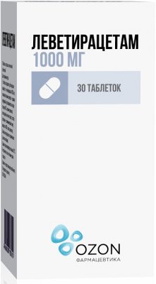 Купить леветирацетам, таблетки, покрытые пленочной оболочкой 1000мг, 30 шт в Дзержинске