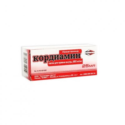 Купить кордиамин, капли для приема внутрь 250мг/мл, флакон 25мл в Дзержинске