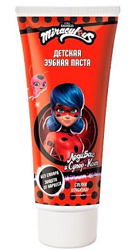 Миракалс (Miraculous) зубная паста детская Леди Баг, 60 г