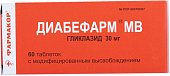 Купить диабефарм мв, таблетки с модифицированным высвобождением 30мг, 60 шт в Дзержинске