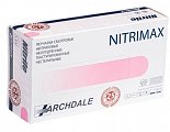 Перчатки Archdale Nitrimax смотровые нитриловые нестерильные неопудренные текстурные размер L, 50 пар, розовые
