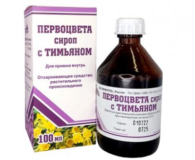 Купить первоцвета сироп с тимьяном, флакон 100мл в Дзержинске