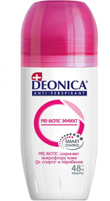 Купить deonica (деоника) дезодорант антиперспирант pre-biotic эффект ролик, 50мл в Дзержинске