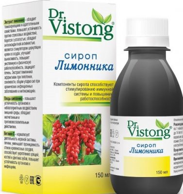 Купить dr vistong (дорктор вистонг) сироп лимонника, флакон 150мл в Дзержинске