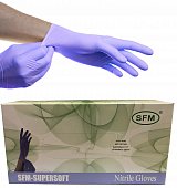 Купить перчатки sfm смотровые нестерильные нитриловые неопудрен текстурир размер xl, 100 пар, фиолетовые в Дзержинске