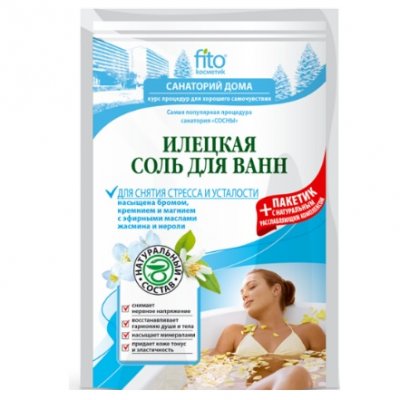 Купить фитокосметик санаторий дома соль для ванн илецкая для снятия стреса и усталости, 530г в Дзержинске