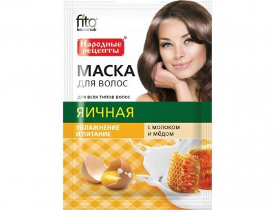 Купить фитокосметик народные рецепты маска для волос яичная увлажнение и питание, 30мл в Дзержинске