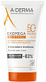 A-Derma Exomega Control (А-Дерма) Смягчающий солнцезащитный крем-эмолент для лица и тела SPF50+, 150мл