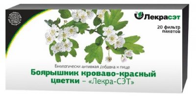 Купить лерка-сэт боярышник кроваво-красный цветки, фильтр-пакеты 1,5г 20 шт бад в Дзержинске
