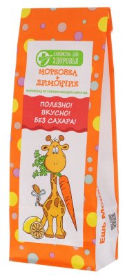 Купить лакомства для здоровья мармелад для детей морковь и лимон, 105г в Дзержинске