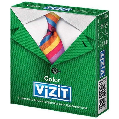 Купить презервативы визит color, цветные аромат. №3 (condomi, германия) в Дзержинске