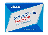 Купить магний+в6 биокор, драже 550мг, 60 шт бад в Дзержинске