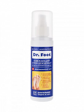 Dr Foot (Доктор Фут) дезодорант для ног против неприятного запаха освежающий, спрей 150мл