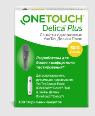 Купить ланцеты one touch delica+ (уан тач), 100 шт в Дзержинске