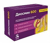 Купить диосмин 600, таблетки покрытые оболочкой массой 1,1г, 60 шт бад в Дзержинске