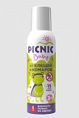Купить пикник (picnic) baby аэрозоль от клещей и комаров, 125мл  в Дзержинске