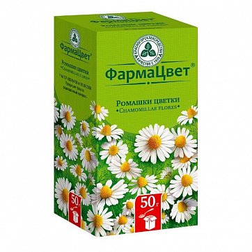 Ромашки аптечной цветки, пачка 50г