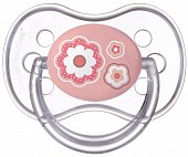 Купить canpol (канпол) пустышка круглая силиконовая 6-18 месяцев newborn baby розовая 1 шт в Дзержинске