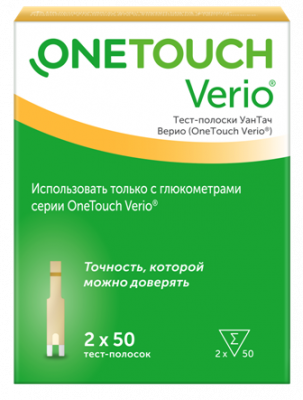 Купить тест-полоски onetouch verio (уан тач), 100 шт в Дзержинске