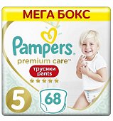 Купить pampers premium care (памперс) подгузники-трусы 5 юниор 12-17кг, 68шт в Дзержинске
