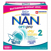 Купить nan 2 optipro (нан) смесь сухая для детей с 6 месяцев, 1050г в Дзержинске