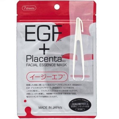 Купить japan gals (джапан галс) маска плацента и egf фактором facial essence, 7 шт в Дзержинске