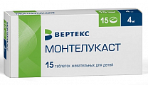Купить монтелукаст, таблетки жевательные, для детей 4мг 15шт в Дзержинске
