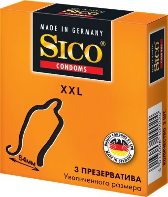 Купить sico (сико) презервативы xxl увеличенного размера 3шт в Дзержинске