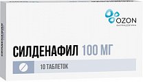 Купить силденафил, таблетки, покрытые пленочной оболочкой 100мг, 10 шт в Дзержинске