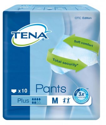 Купить tena (тена) подгузники-трусы, pants plus m, 10 шт в Дзержинске