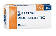 Купить мемантин-вертекс, таблетки, покрытые пленочной оболочкой 10мг, 30 шт в Дзержинске