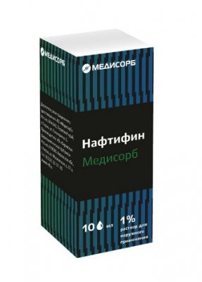 Купить нафтифин медисорб, раствор для наружного применения 1%, 10 мл в Дзержинске