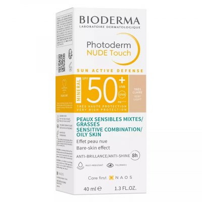Купить bioderma photoderm (биодерма фотодерм) флюид для лица солнцезащитный, тон очень светлый 40мл spf50+ в Дзержинске