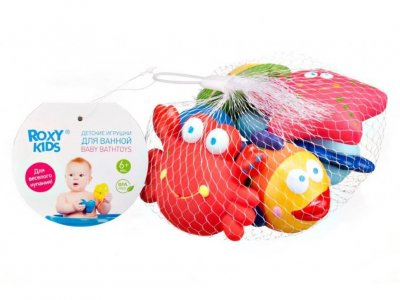 Купить roxy-kids (рокси-кидс) игрушки для ванной морские обитатели, 6 шт в Дзержинске