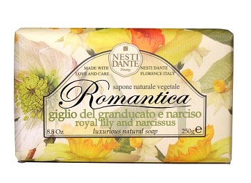 Nesti Dante Romantica (Нести Данте) мыло твердое Королевская лилия и Нарцисс 250г