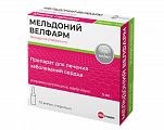 Купить мельдоний велфарм, раствор для инъекций 100 мг/мл, ампулы 5 мл, 10 шт в Дзержинске