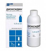 Купить диоксидин, раствор для местного применения 0,25мг/мл, флакон 150мл в Дзержинске