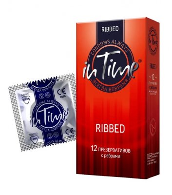 Купить in time (ин тайм) презервативы ребристые 12шт в Дзержинске