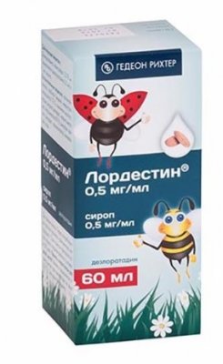 Купить лордестин, сироп 0,5мг/мл 60мл (гедеон рихтер оао, румыния) от аллергии в Дзержинске